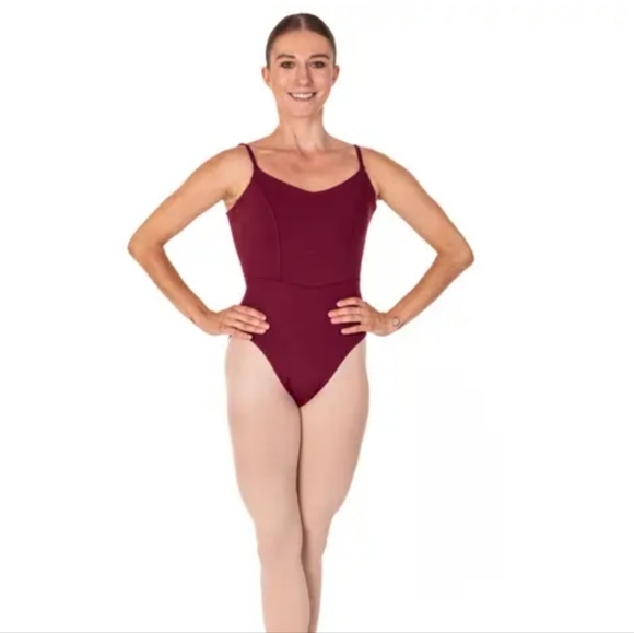 Bloch Women's Maroon Dance Bodysuit Leatard Size P - Picture 1 of 6